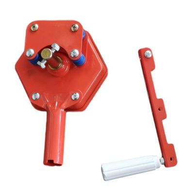 Orange Manual Greenhouse Roll Up Machine For Side Ventilation Agriculture