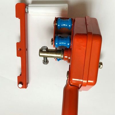 Orange Manual Greenhouse Roll Up Machine For Side Ventilation Agriculture