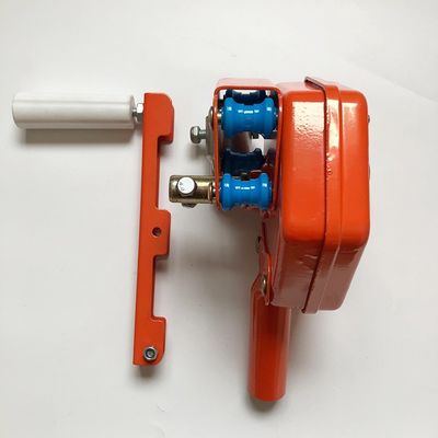 Orange Manual Greenhouse Roll Up Machine For Side Ventilation Agriculture