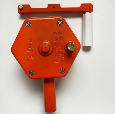 Orange Manual Greenhouse Roll Up Machine For Side Ventilation Agriculture