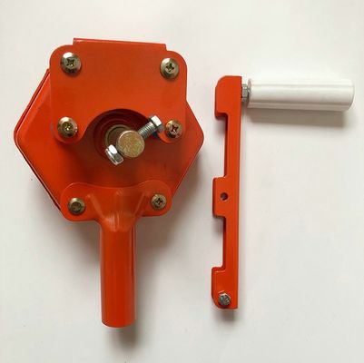 Orange Manual Greenhouse Roll Up Machine For Side Ventilation Agriculture